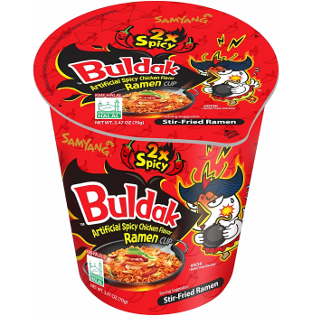 SAMYANG - Buldak 2x Spicy Extreme Hot Chicken Flavor Ramen Cup 70g